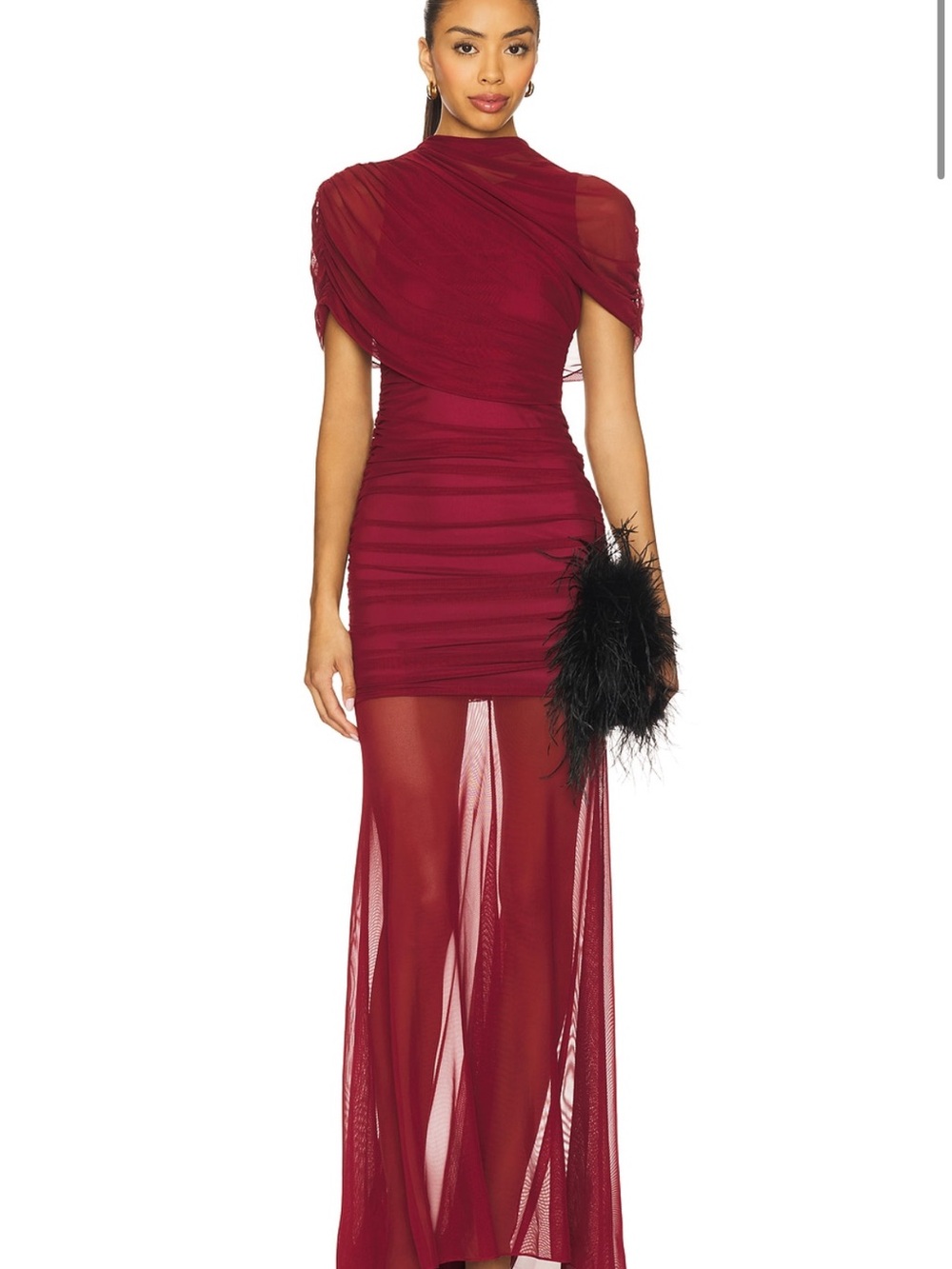 REVOLVE Evianna Mesh Gown in Burgundy
Amanda Uprichard Small